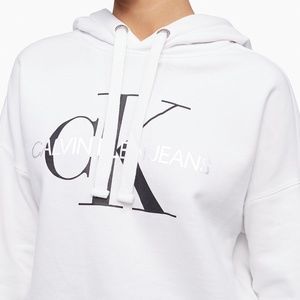 Calvin Klein White Hoodie
